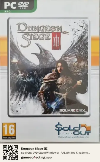 Dungeon Siege III Computer, United Kingdom box front