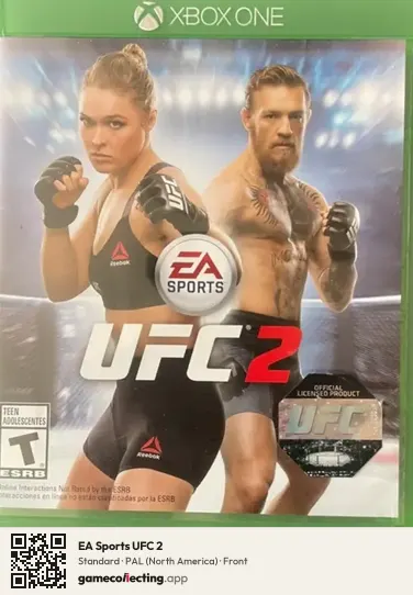 EA Sports UFC 2 Xbox One, North America box front