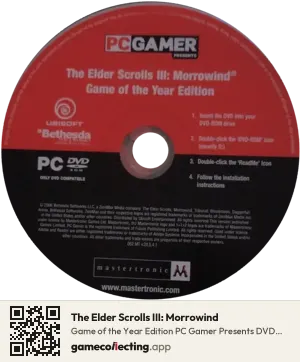 The Elder Scrolls III: Morrowind Computer, PAL disc
