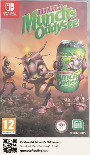 Oddworld: Munch's Oddysee Nintendo Switch, Germany box front