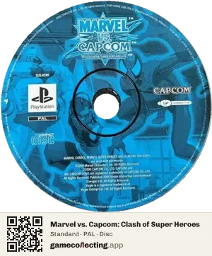 Marvel vs. Capcom: Clash of Super Heroes PlayStation, PAL disc