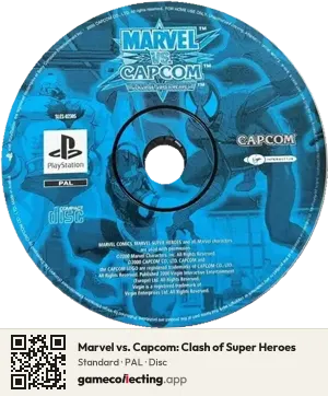 Marvel vs. Capcom: Clash of Super Heroes PlayStation, PAL disc