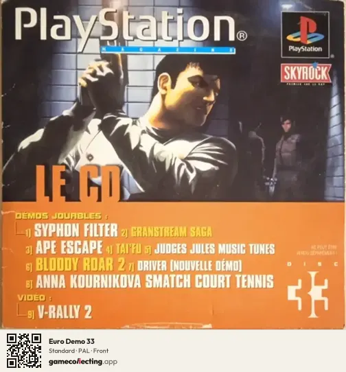 Euro Demo 33 PlayStation, PAL box front