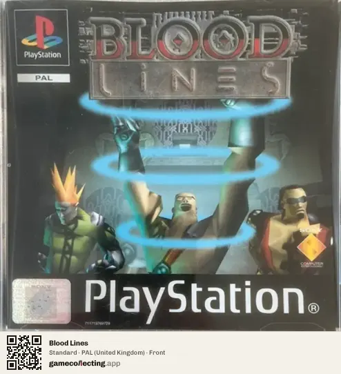 Blood Lines PlayStation, United Kingdom box front