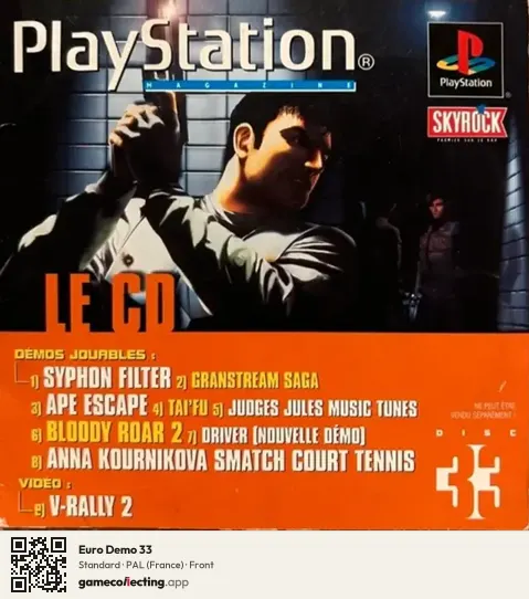 Euro Demo 33 PlayStation, France box front