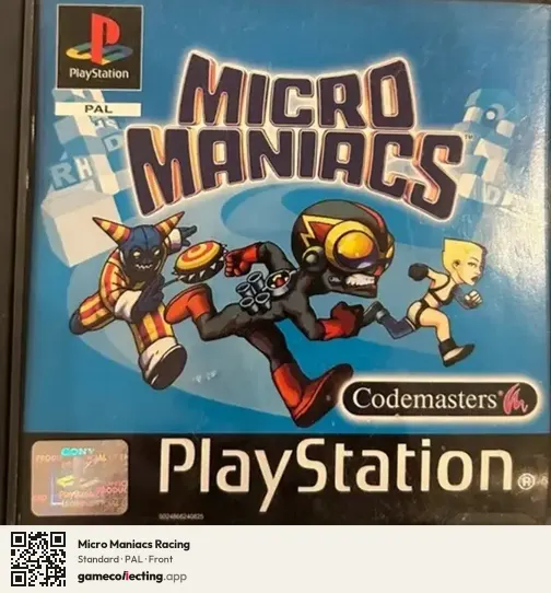 Micro Maniacs Racing PlayStation, PAL box front