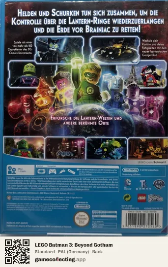 LEGO Batman 3: Beyond Gotham Nintendo Wii U, Germany box back