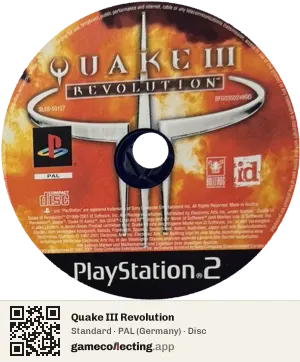 Quake III Revolution PlayStation 2, PAL disc
