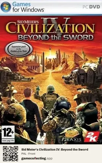 Sid Meier's Civilization IV: Beyond the Sword Computer, PAL box front
