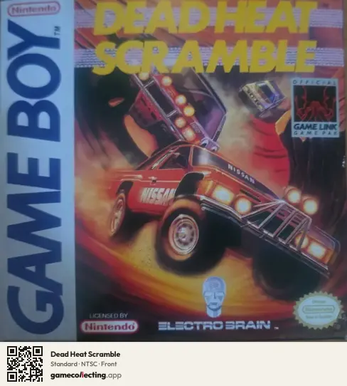 Dead Heat Scramble Game Boy, NTSC box front