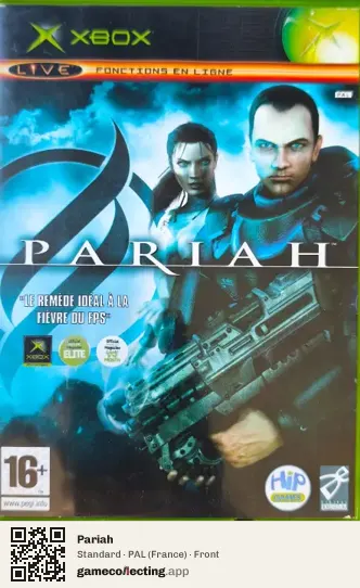 Pariah Xbox, France box front