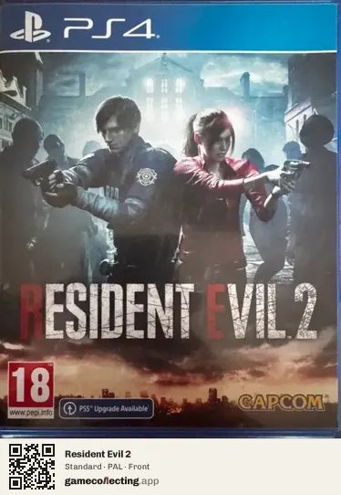 Resident Evil 2 PlayStation 4, PAL box front