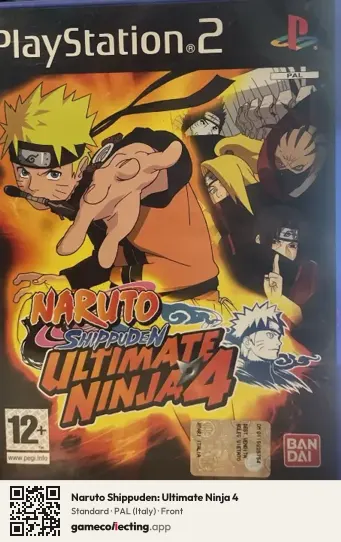 Naruto Shippuden: Ultimate Ninja 4 PlayStation 2, Italy box front