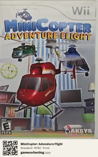 MiniCopter: Adventure Flight Nintendo Wii, NTSC box front