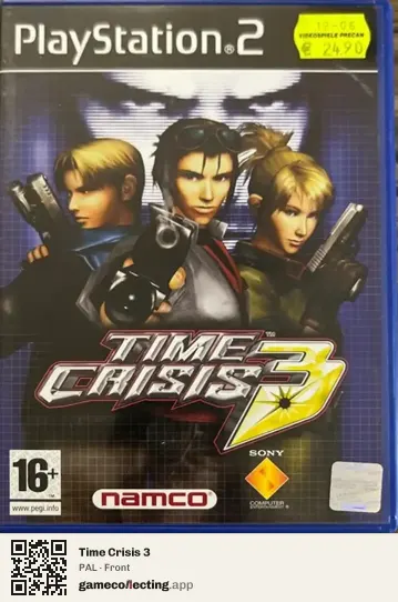 Time Crisis 3 PlayStation 2, PAL box front