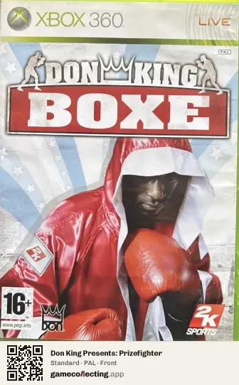 Don King Presents: Prizefighter Xbox 360, PAL box front