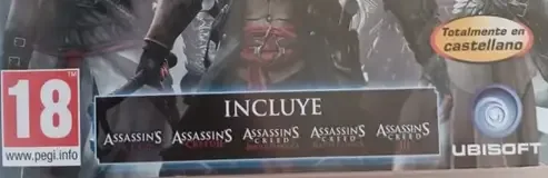 Assassin's Creed: Heritage Collection, the PEGI square on its front