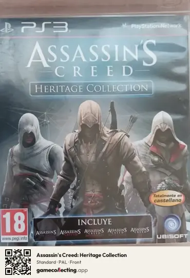 Assassin's Creed: Heritage Collection PlayStation 3, PAL box front