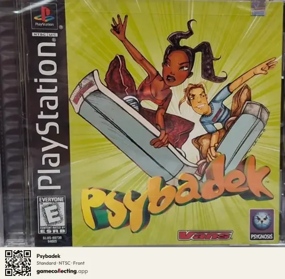 Psybadek PlayStation, NTSC box front