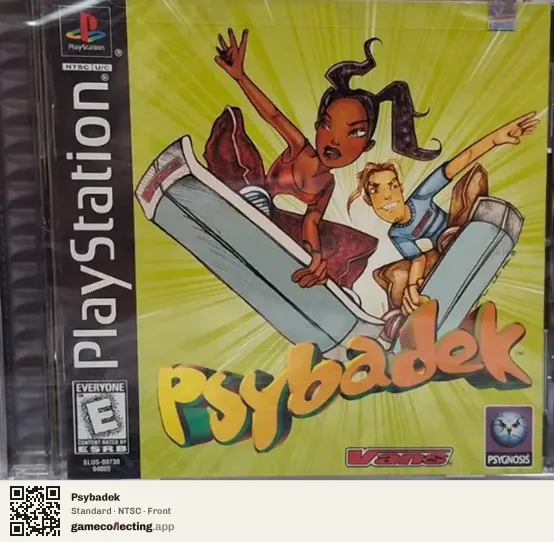 Psybadek PlayStation, NTSC box front