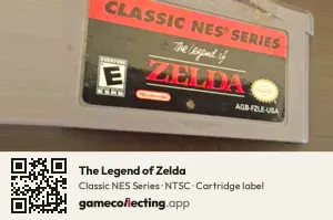 The Legend of Zelda Game Boy Advance, NTSC cartridge label
