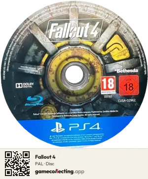 Fallout 4 PlayStation 4, PAL disc