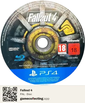 Fallout 4 PlayStation 4, PAL disc