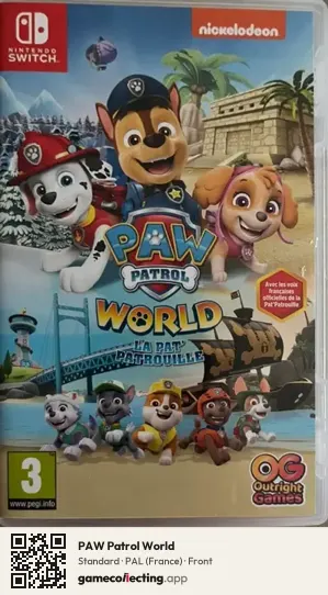 PAW Patrol World Nintendo Switch, France box front