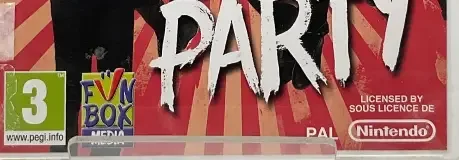 Big Time Rush: Dance Party, the PEGI square on its front