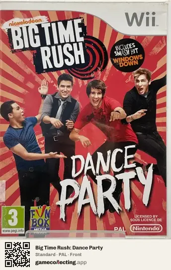Big Time Rush: Dance Party Nintendo Wii, PAL box front