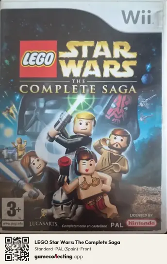 LEGO Star Wars: The Complete Saga Nintendo Wii, Spain box front
