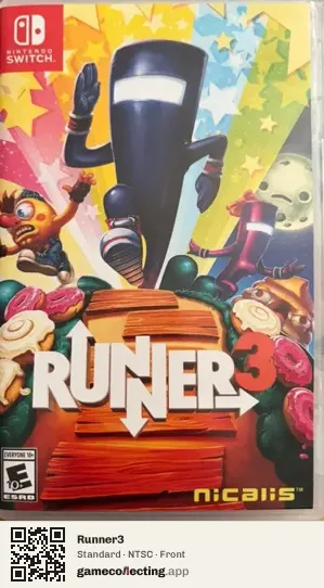 Runner3 Nintendo Switch, NTSC box front