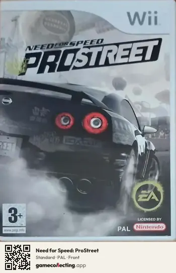 Need for Speed: ProStreet Nintendo Wii, PAL box front