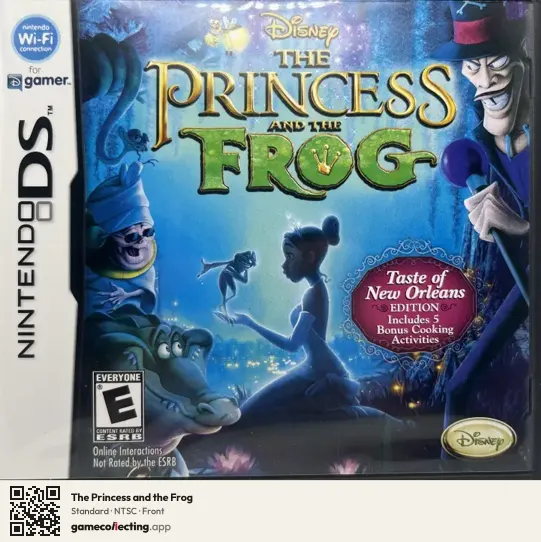 The Princess and the Frog Nintendo DS, NTSC box front