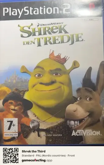 Shrek the Third PlayStation 2, Nordic countries box front