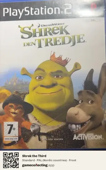 Shrek the Third PlayStation 2, Nordic countries box front