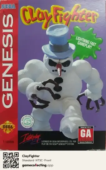 ClayFighter Sega Mega Drive / Genesis, NTSC box front