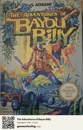 The Adventures of Bayou Billy Nintendo Entertainment System, PAL box front