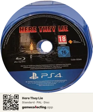 Here They Lie PlayStation 4, PAL disc
