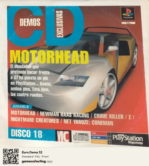 Euro Demo 32 PlayStation, PAL box front