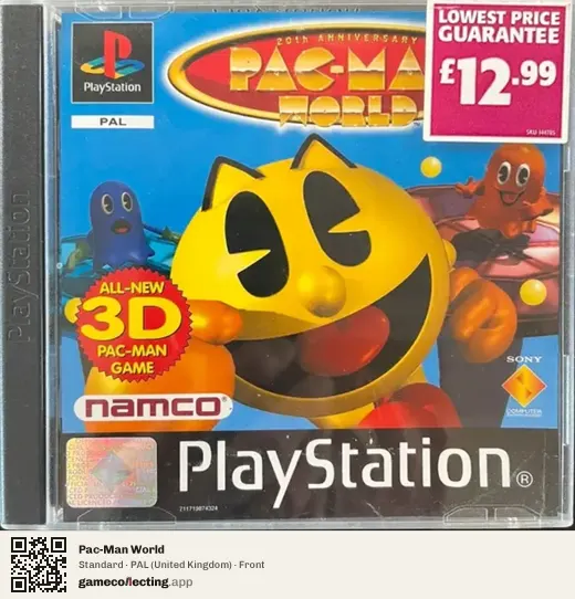 Pac-Man World PlayStation, United Kingdom box front