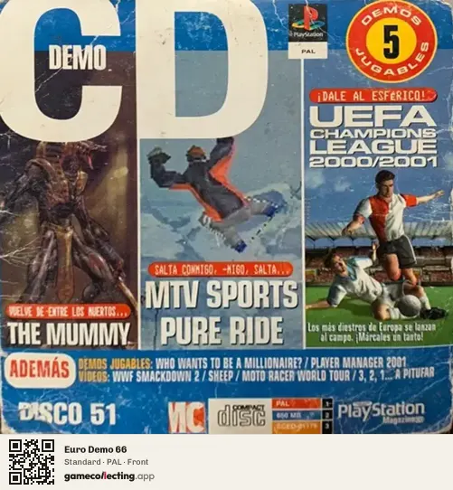 Euro Demo 66 PlayStation, PAL box front