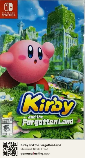 Kirby and the Forgotten Land Nintendo Switch, NTSC box front