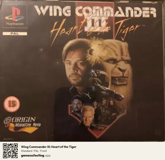 Wing Commander III: Heart of the Tiger PlayStation, PAL box front