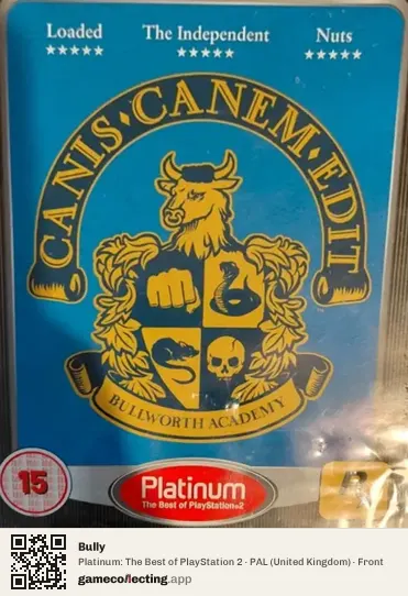 Bully PlayStation 2, United Kingdom box front