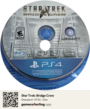 Star Trek: Bridge Crew PlayStation 4, NTSC disc