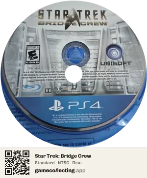 Star Trek: Bridge Crew PlayStation 4, NTSC disc