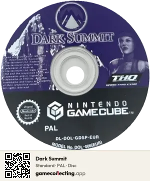 Dark Summit Nintendo GameCube, PAL disc