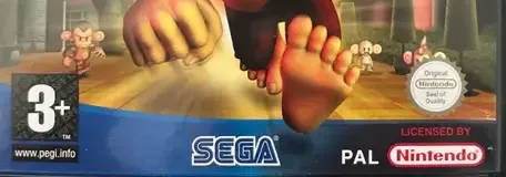 Super Monkey Ball Adventure, the PEGI square on its front
