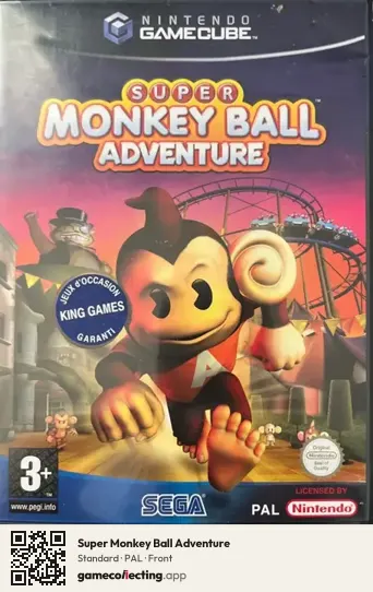 Super Monkey Ball Adventure Nintendo GameCube, PAL box front